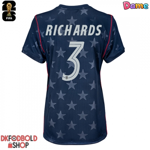 Forente stater Chris Richards #3 Udebanetrøje Dame VM 2026 Kort ærmer